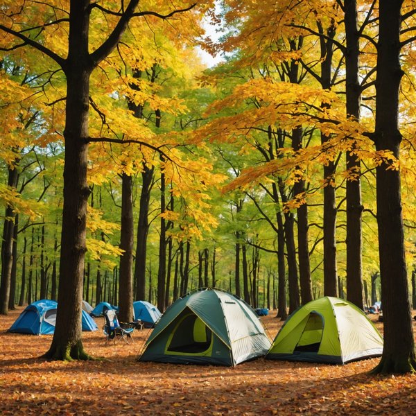 Quels sont les meilleurs conseils pour un camping en forêt de chênes en automne?