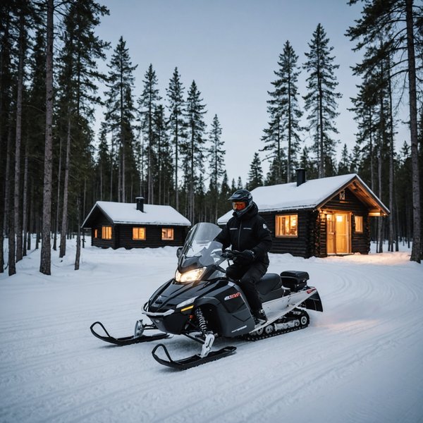 Quels chalets en Suède offrent des séjours avec des excursions en motoneige et des bains de sauna?